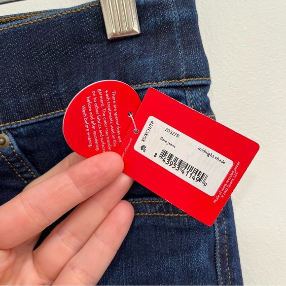 SPANX Tall Flare Jeans in Midnight Shade Wash Pull On Size XS - Picture 8 of 10